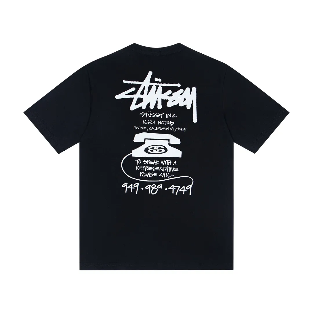 🔥 073# P55 （In Stock ） Stussy T Same Style ：Black White Size：S M L XL ： 260 ：